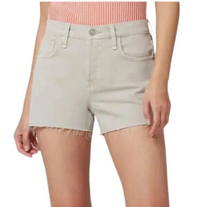 HUDSON Jean Shorts Lori High Rise Short In Distressed Peyote Beige Size 32 NWT
